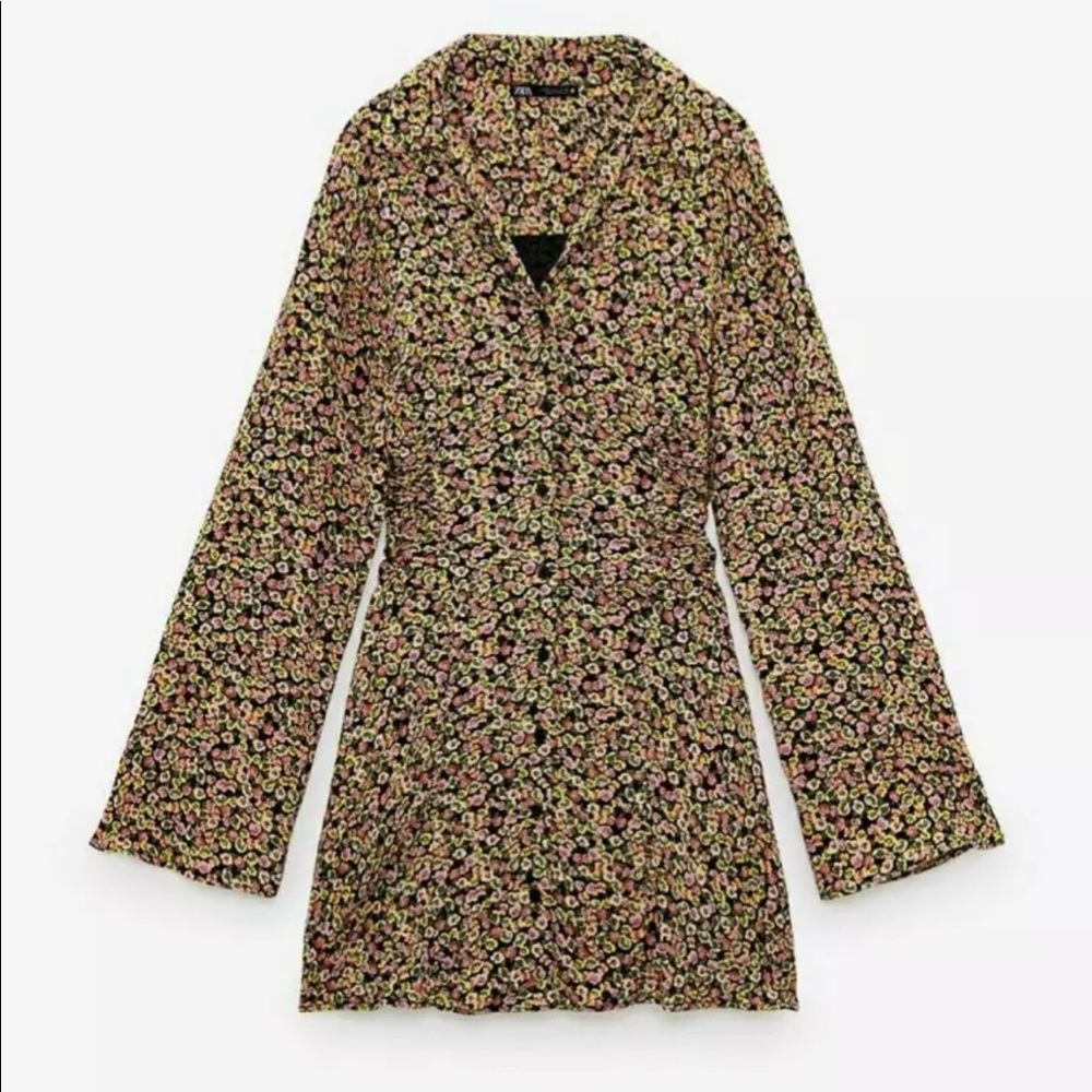 Zara Women's Print Mini Floral Dress Size XSmall - NEW